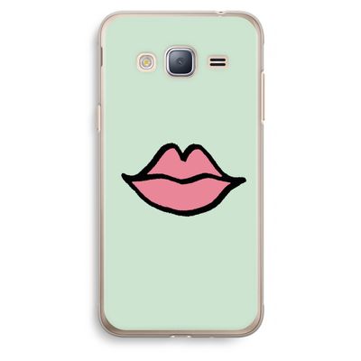 Kusje: Samsung Galaxy J3 (2016) Transparant Hoesje