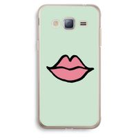 Kusje: Samsung Galaxy J3 (2016) Transparant Hoesje