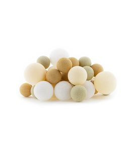 Cotton Ball Lights lichtslinger beige - Cream Party