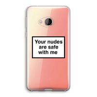 Safe with me: HTC U Play Transparant Hoesje