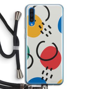 Illustratieve pop 3: Samsung Galaxy A50 Transparant Hoesje met koord