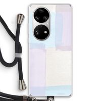 Square pastel: Huawei P50 Pro Transparant Hoesje met koord