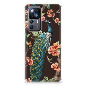 Xiaomi 12T | 12T Pro TPU Hoesje Pauw met Bloemen