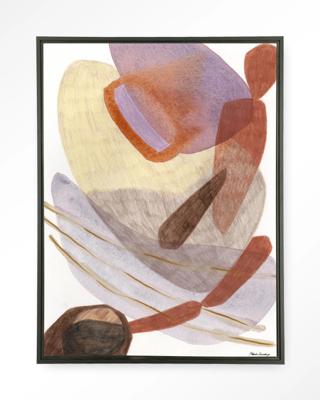 Urban Cotton Wandkleed 'Cargo' 80 x 110cm in Floating Frame - black Urban Cotton Wandkleed 'Cargo' 80 x 110cm in Floating Frame - black