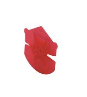 GB isolatieschotel Uni-clip pp rood 60/65mm - thumbnail
