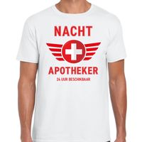 Nacht apotheker drugs verkleed t-shirt wit voor heren - thumbnail