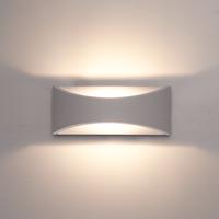 Lowa LED wandlamp - 3000K warm wit - 6 Watt 380 lumen - Up & down light - IP54 waterdicht voor binnen en buiten - Moderne muurlamp - Tweezijdig - Grijs - Modern