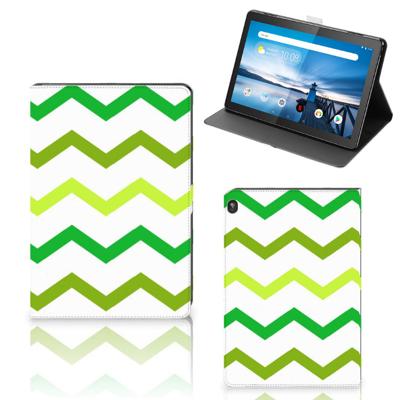 Lenovo Tablet M10 Tablet Hoes Zigzag Groen Lenovo Tablet M10 Tablet Hoes Zigzag Groen