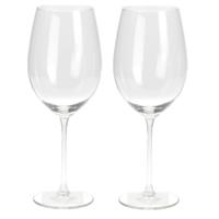 Wijnglazen - 8x stuks - glas - 540 ml - rode wijnglazen Wijnglazen - 8x stuks - glas - 540 ml - rode wijnglazen