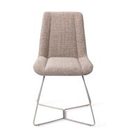 Jesper Home Umedo eetkamerstoel Grainy Greige beehive steel