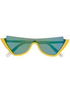 Courrèges lunettes de soleil à monture papillon - Jaune