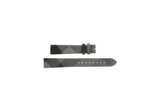 Horlogeband Burberry BU1873 Leder/Kunststof Bi-Color 16mm