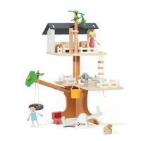 Classic World world houten poppenhuis boomhut, 31dlg.