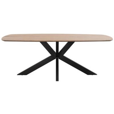 Eetkamertafel Trevora ovaal - mangohout - 210x100 cm - Leen Bakker