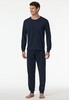 Schiesser Schiesser Heren Pyjama Long darkblue 182196 58/3XL