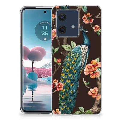Motorola Edge 40 Neo | TPU Hoesje | Pauw met Bloemen