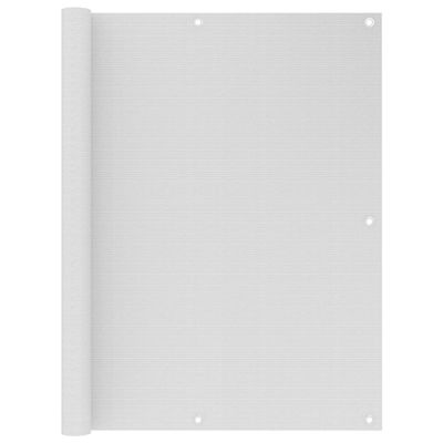 VidaXL Balkonscherm 120x500 cm hdpe wit