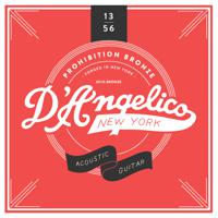 D'Angelico Prohibition Bronze Acoustic 13's 85/15 Medium 13-56 snarenset
