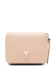 AMI Paris Ami de Coeur leren riem - Roze
