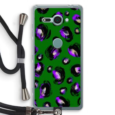 Green Cheetah: Sony Xperia XZ2 Compact Transparant Hoesje met koord