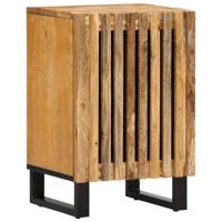 Badkamerkast 38x34x58 cm massief ruw mangohout