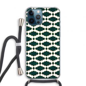 Moroccan tiles: iPhone 12 Pro Transparant Hoesje met koord