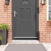 VidaXL Schroefbare deurborstelafsluitingen 2 pcs wit 100 cm