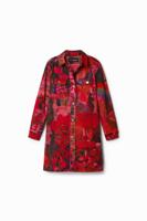 Gebloemde blousejurk - RED - 9/10 Gebloemde blousejurk - RED - 9/10