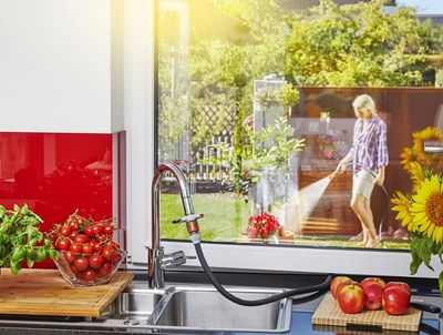 Gardena 18210-20 waterslangkoppeling Kraanaansluiting Zwart, Chroom, Grijs 1 stuk(s)