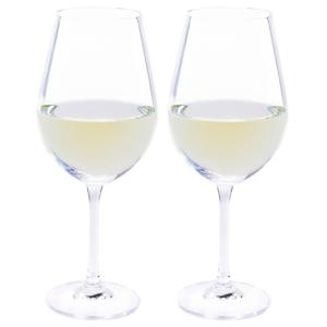 2x Witte wijn glazen 52 cl/520 ml van kristalglas - Wijnglazen