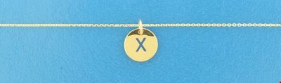 TFT Collier Geelgoud Letter X 0,8 mm x 40-42-44 cm