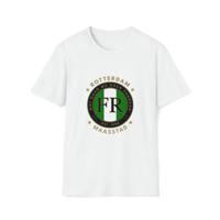 T-shirt regular wit - FR - Wat gaan we doen vandaag - logo voor groot