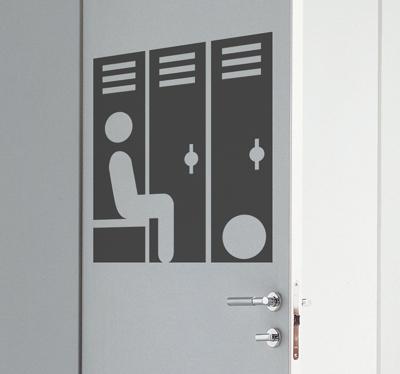 Muursticker icoon kluisjes