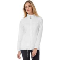 Windjas/windbreaker - dames - wit - met capuchon