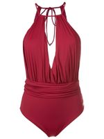 Brigitte maillot de bain à dos-nu - Rouge