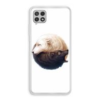 Yin Yang Wolves: Samsung Galaxy A22 4G Transparant Hoesje