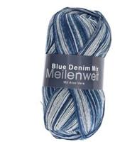 Lana Grossa Meilenweit 100 Denim Mix Blue 4606