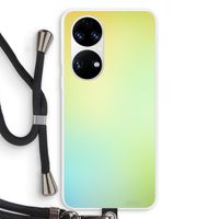 Minty mist pastel: Huawei P50 Transparant Hoesje met koord
