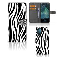 Nokia G11 | G21 | Telefoonhoesje | Met pasjeshouder | Zebra