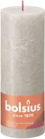 Bolsius stompkaars rustiek shine 6.8x19cm sandy grey Bolsius stompkaars rustiek shine 6.8x19cm sandy grey