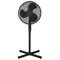 Ventilator staand zwart - D40 x H120 cm - Statiefventilator - 3 standen - In hoogte verstelbaar