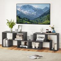 3-delige Houten Tv-kast Voor Tv's Tot 65" Vrij te Combineren Tv-tafel Grijs