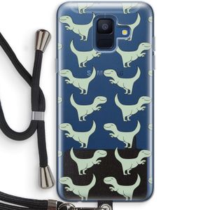 Dinos: Samsung Galaxy A6 (2018) Transparant Hoesje met koord
