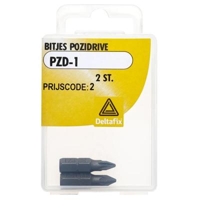 Bitjes pozidrive pzd-1 2 st. - Deltafix