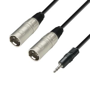 Adam Hall 3 Star YWMM 0300 verloopkabel 1x mini-jack naar 2x XLR male 3m