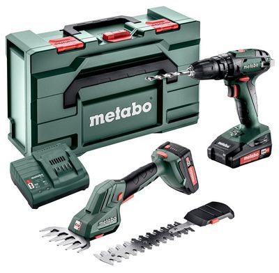 Metabo Accu Combo Set 2.2.4 | 18 V | SB 18 (Accu klopboormachine) + SGS 18 LTX Q (Accu Struik- en Grasschaar | In Metabox - 685185000