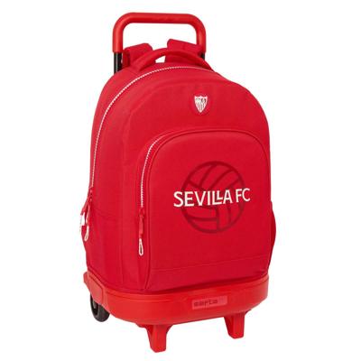 Schoolrugzak met Wielen Sevilla Fútbol Club Rood 33 x 45 x 22 cm