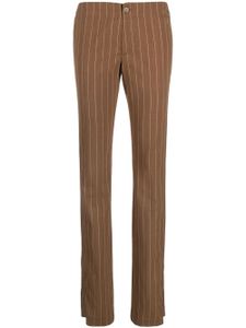 Filippa K pantalon slim à fines rayures - Marron