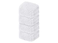 LIVARNO home 4 gastendoekjes 30 x 50 cm (Wit)