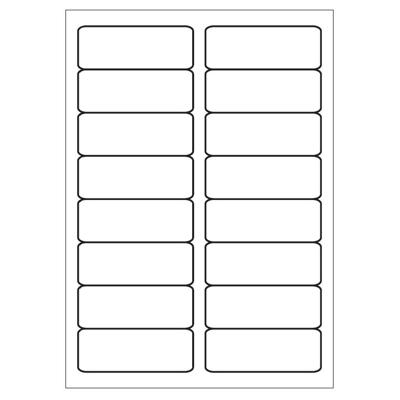A4 etiketten 88,9 x 33,8 mm wit 100 vel huismerk